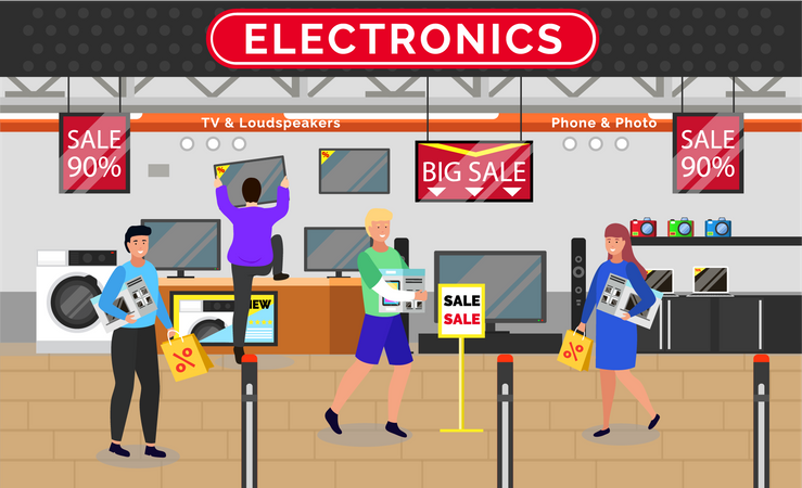 Shopping Offer  Illustration