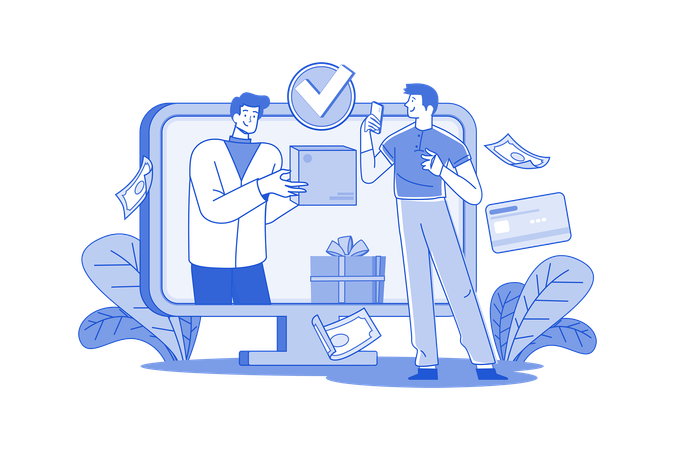 Shopping order delivery  Illustration