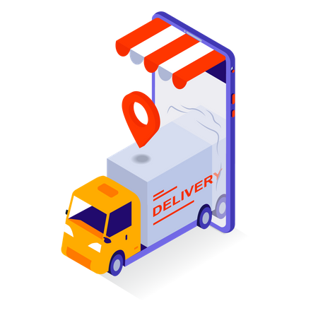 Shopping Order Delivery Illustration