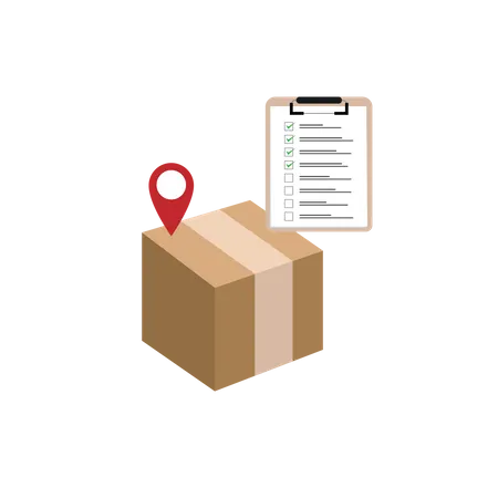 Package Delivery Logistics To Deliver Package Illustration
