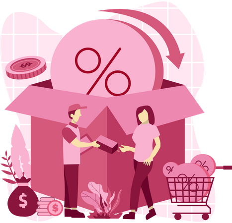 Shopping order delivery  Illustration