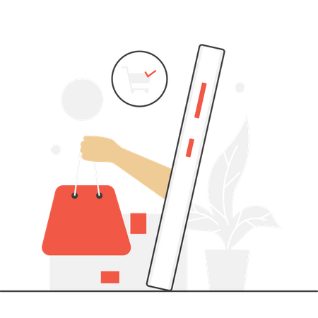 Shopping order delivery  Illustration