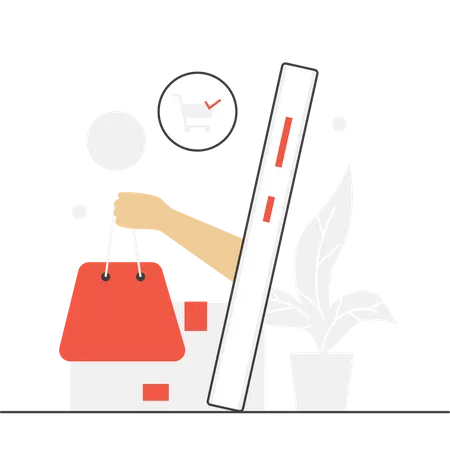 Shopping order delivery  Illustration