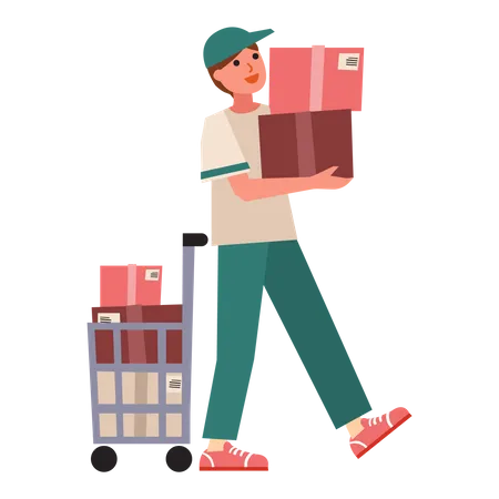 Shopping order delivery  Illustration