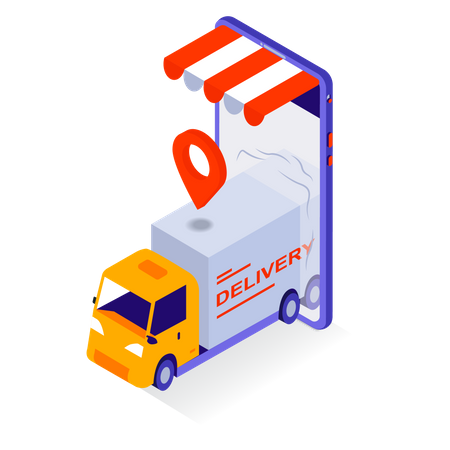 Shopping Order Delivery  Illustration