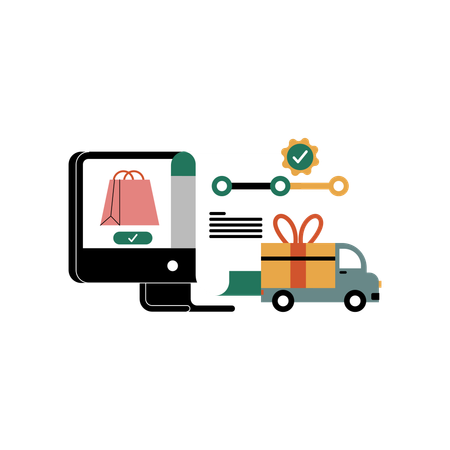 Shopping order delivery  Illustration