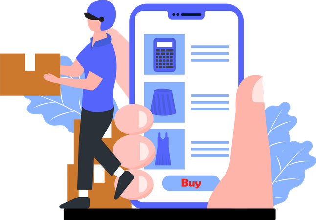 Shopping order delivery  Illustration