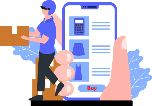 Shopping order delivery  Illustration