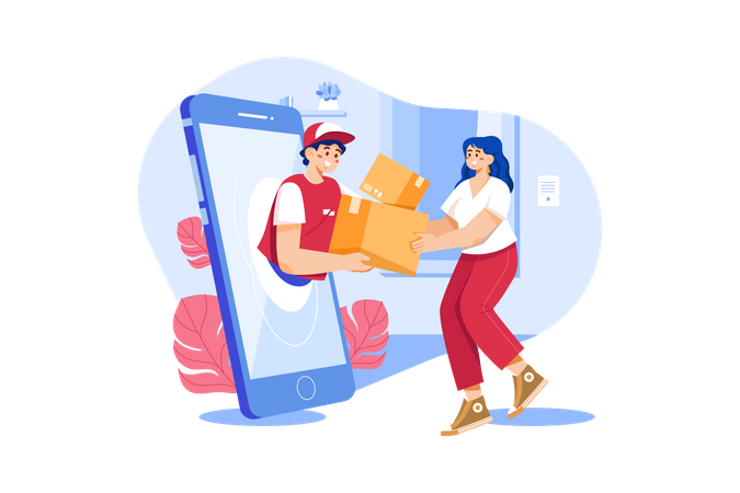 Shopping order delivery  Illustration