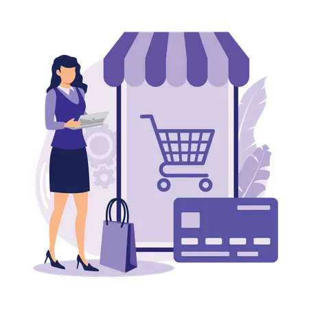 Paiement des achats  Illustration