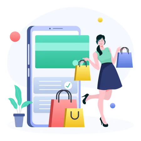 Shopping Payment Illustration