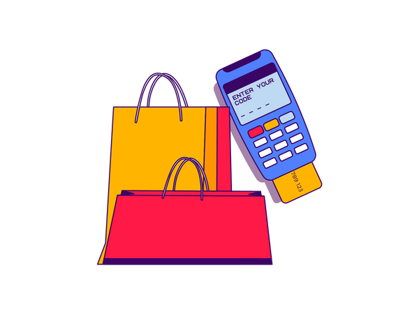 Shopping payment  Illustration