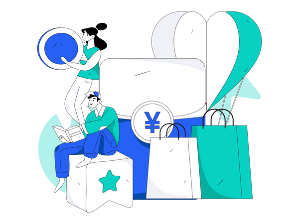 Shopping payment  Illustration