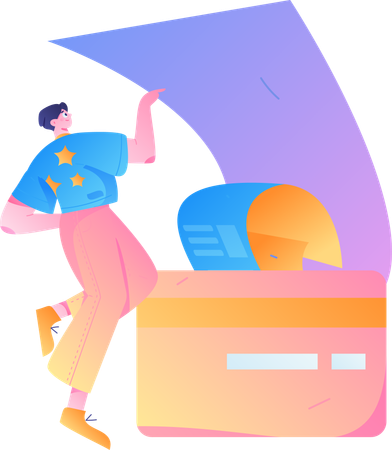 Shopping Payment  Illustration