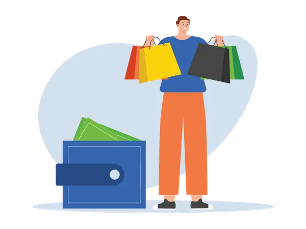 Shopping payment  Illustration