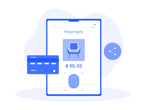 Shopping payment  Illustration