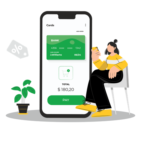 Shopping payment  Illustration