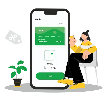 Shopping payment  Illustration