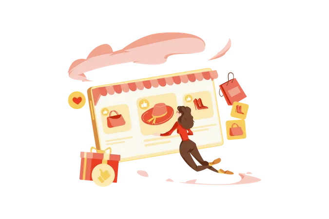 Shopping Product  Illustration