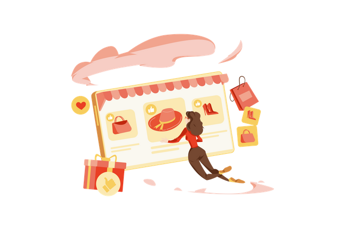 Shopping Product  Illustration