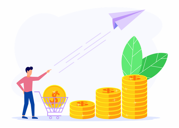 Shopping Profit  Illustration