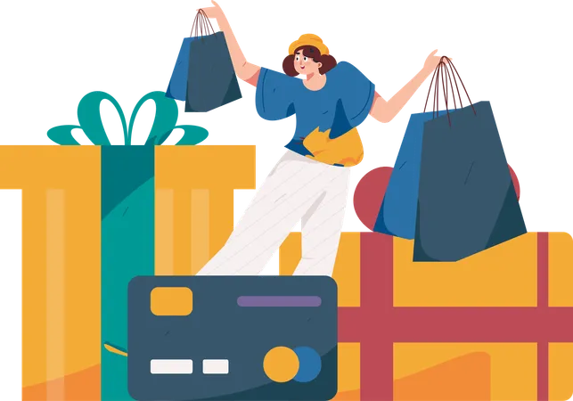 Shopping Promotion  Illustration