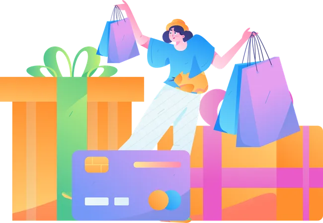 Shopping Promotion  Illustration
