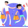 shopping promotion illustration free download