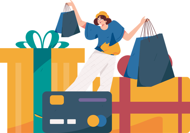 Shopping Promotion  Illustration