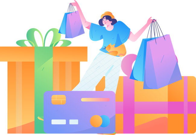 Shopping Promotion  Illustration