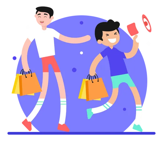 Shopping Promotion  Illustration