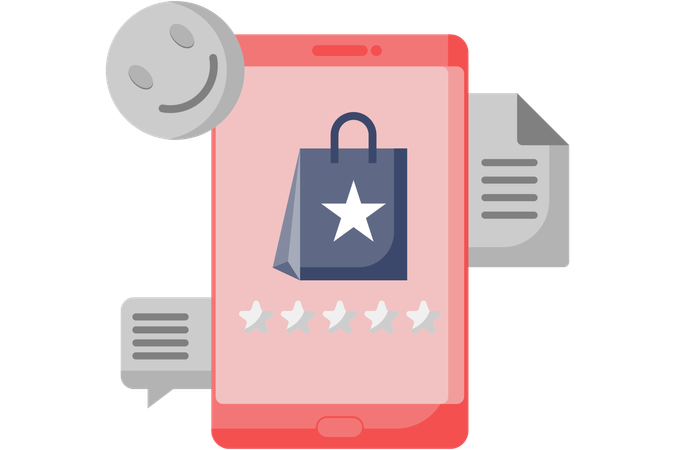 Shopping rating  Illustration