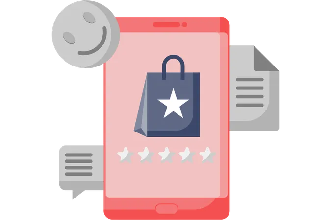 Shopping rating  Illustration