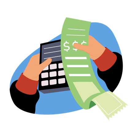 Shopping receipt  Illustration