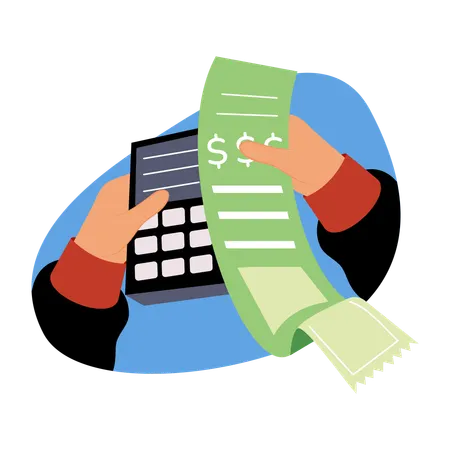 Shopping receipt  Illustration
