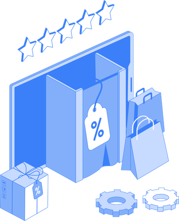 Shopping review and feedback  Illustration