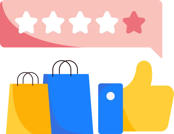 Shopping review  Illustration