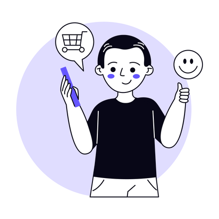 Shopping review  Illustration