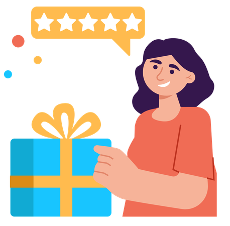 Shopping review  Illustration