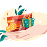 illustrations for gift point card