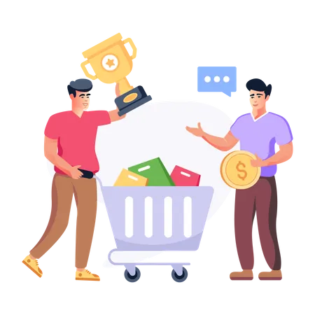 Shopping Reward  Illustration