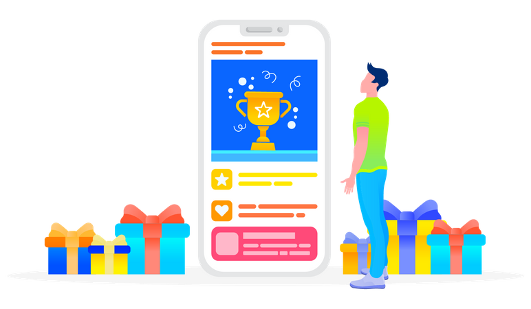 Shopping Reward  Illustration
