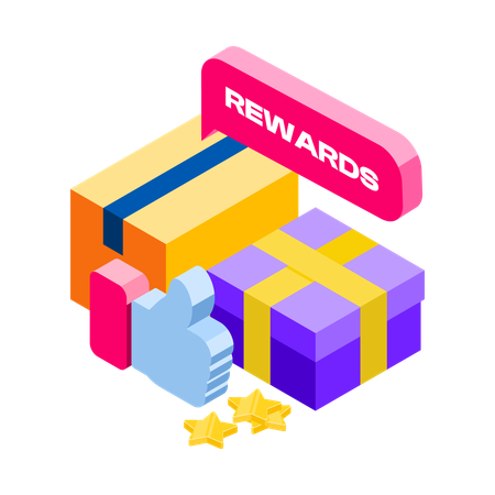 Shopping rewards  Illustration