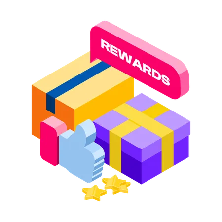 Shopping rewards  Illustration