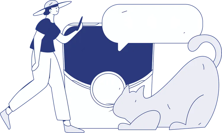 Shopping rewards redemption done by man  Illustration