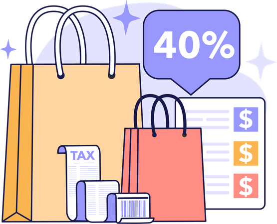 Shopping sale  Illustration