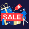 illustrations for shopping sale