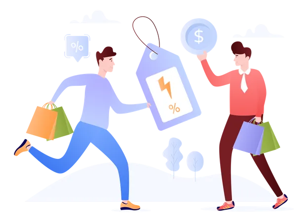 Shopping Sale  Illustration