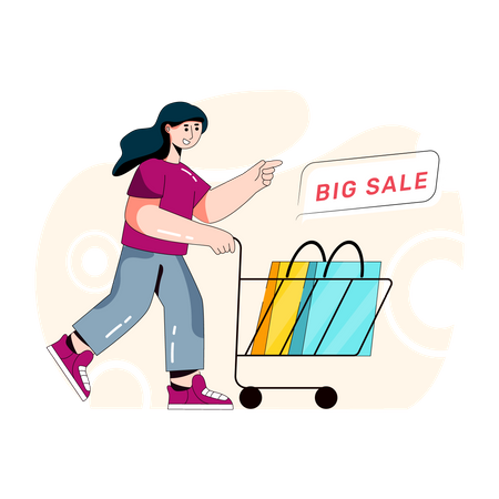 Shopping Sale Illustration