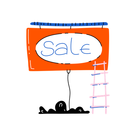 Shopping sale announcement  Illustration